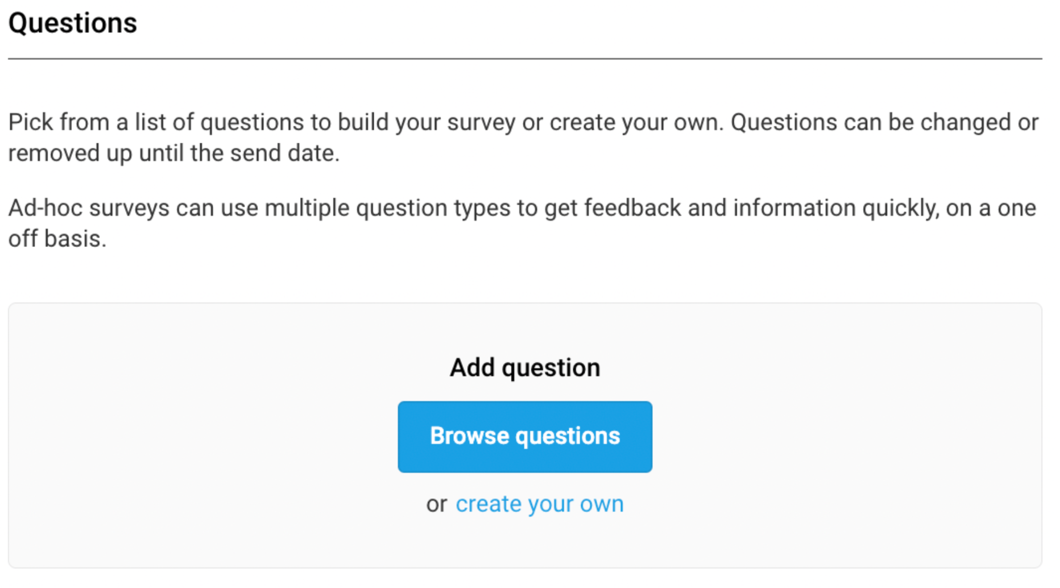 Create and send out surveys