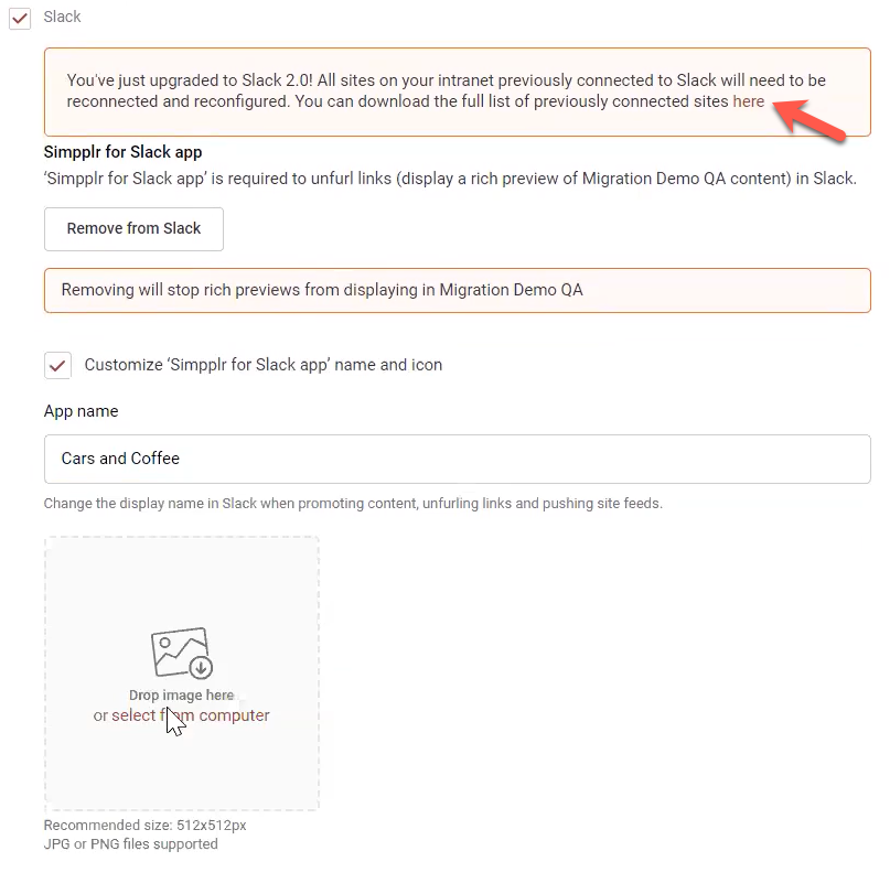 Slack 2.0 previously connected sites.png