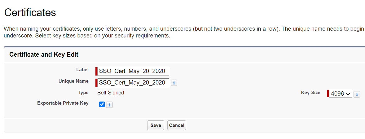 Salesforce Self Signed Certificate Expiring Notice Simpplr