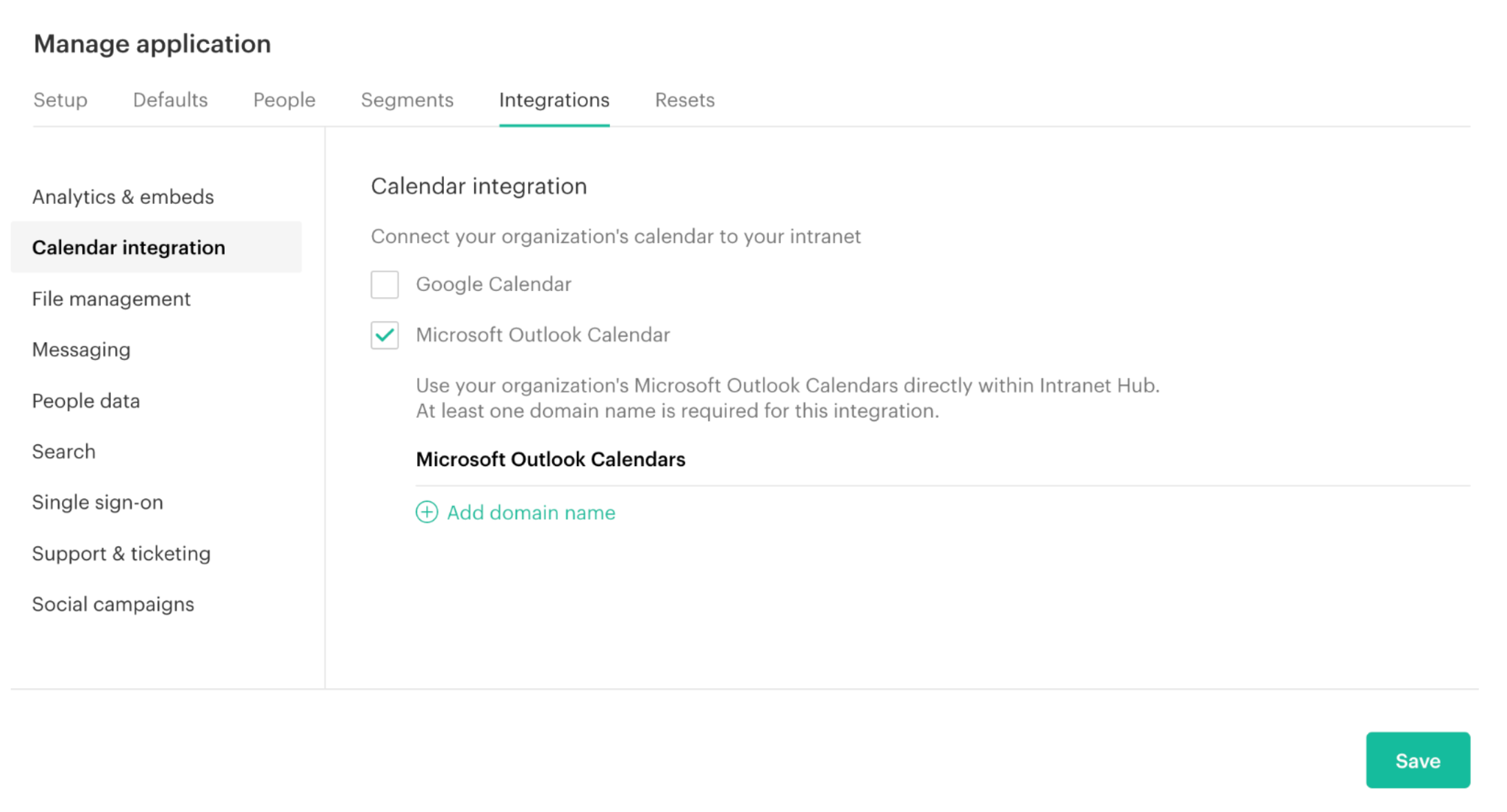 Microsoft Outlook Integration Simpplr